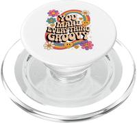 You Make Everything Groovy Partner Summer Best Laune Retro PopSockets PopGrip para MagSafe