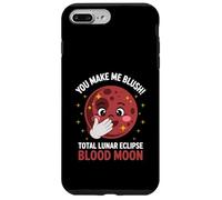 You Make Me Blush Total Eclipse Lunar Sangre Luna Tierra Sol Carcasa para iPhone 7 Plus/8 Plus