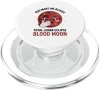 You Make Me Blush Total Eclipse Lunar Sangre Luna Tierra Sol PopSockets PopGrip para MagSafe