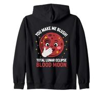 You Make Me Blush Total Eclipse Lunar Sangre Luna Tierra Sol Sudadera con Capucha