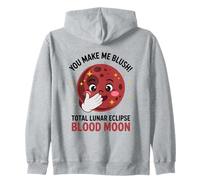 You Make Me Blush Total Eclipse Lunar Sangre Luna Tierra Sol Sudadera con Capucha