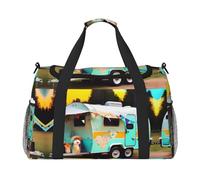 You Make Me Camper - Bolsa de viaje grande de lona para mujer, bolsa de viaje para mujer, bolsa de mano, Negro -, Talla única