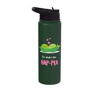 You Make Me Hap-Pea Heart Valentine Men Women Love Adult Stainless Steel Insulated Water Bottle