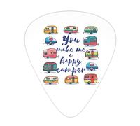 You Make Me Happy Camper Trailer Advanced guitar pick 12 piezas Tres grosores para bajo, guitarra eléctrica, bolsa para guitarra acústica