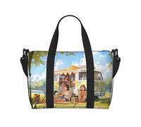 You Make Me Happy Camper Trailer2 - Bolsa de gimnasio para mujer, bolsa de viaje para fin de semana, bolsa de viaje para artículos personales, Negro -, Talla única