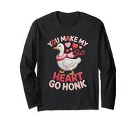 You Make My Heart Go Honk Design - Dulce Goose Love Manga Larga