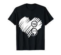 You Matter Conciencia sobre la Salud Mental del corazón y Punto y Coma Camiseta