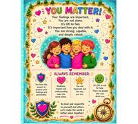 You Matter! Emotional Wellness & Self-Esteem Notebook for Kids Feelings, Confidence, Respect, Emotional Intelligence, Mindfulness & Mental Health ... teaching children self-worth, kindness