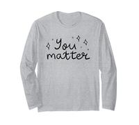 You Matter - Tipografía de guión Escrito a Mano Inspirador Manga Larga