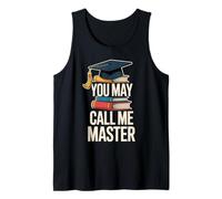 You May Call Me Master Graduate Humor Funny Graduation Camiseta sin Mangas