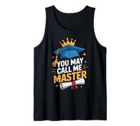 You May Call Me Master Graduate Humor Funny Graduation Camiseta sin Mangas