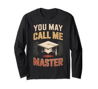 You May Call Me Master - Regalos de graduación Vintage para él y Ella Manga Larga