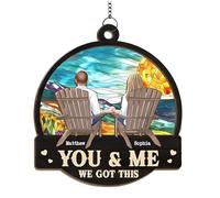 You & Me Together Forever, atrapasueños personalizados para colgar ventanas, regalos de cumpleaños de aniversario para esposa, marido, regalos de boda de inauguración de la casa para parejas
