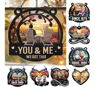 You & Me We Got This - Atrapasueños personalizados para colgar ventanas, regalos de boda para parejas 2025, para Navidad, aniversario, regalos de boda para él y ella, regalos de cumpleaños para