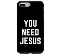 You Need Jesus Christian Faith Religion Biblia Verso Cita Carcasa para iPhone 7 Plus/8 Plus