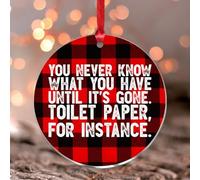 You Never Know What You Have Until It's Gone Adorno de recuerdo, adornos de Navidad, recuerdo, día festivo, árbol de Navidad, decoración de fiesta, rústico, transparente, redondo, acrílico, colgante