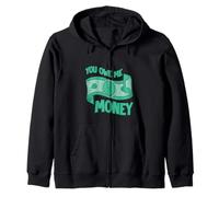 You Owe Me Money Luchas de Sarcasmo financiero Roto Sudadera con Capucha