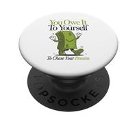 You Owe To Your Self - camisa de inspiración de cita PopSockets PopGrip Adhesivo