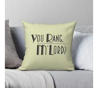 You Rang M'Lord - Funda de almohada cuadrada de poliéster y lino, terciopelo, con cremallera, decoración de almohada