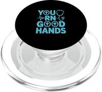 You RN Good Hands - Estetoscopio Divertido para enfermería PopSockets PopGrip para MagSafe