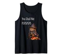 You Shall Not PSPSPSPS, Cute Wizard Costume Cat Camiseta sin Mangas