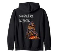 You Shall Not PSPSPSPS, Cute Wizard Costume Cat Sudadera con Capucha