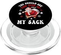 You Should See The Size of My Sack Funny Santa Christmas PopSockets PopGrip para MagSafe