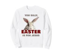 You Silly, Easter is for Jesus - Cute Christian Faith Bunny Sudadera
