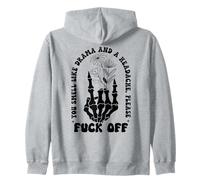 You Smell Like Drama a Headache Go Away F Off Middle Finger Sudadera con Capucha