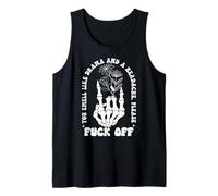 You Smell Like Drama & Headache Go Away F Off Middle Finger Camiseta sin Mangas