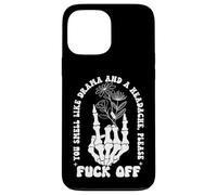 You Smell Like Drama & Headache Go Away F Off Middle Finger Carcasa para iPhone 13 Pro MAX