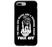 You Smell Like Drama & Headache Go Away F Off Middle Finger Carcasa para iPhone 7 Plus/8 Plus