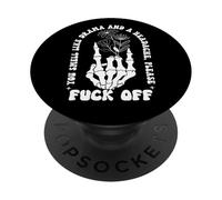 You Smell Like Drama & Headache Go Away F Off Middle Finger PopSockets PopGrip Adhesivo