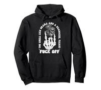 You Smell Like Drama & Headache Go Away F Off Middle Finger Sudadera con Capucha