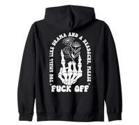 You Smell Like Drama & Headache Go Away F Off Middle Finger Sudadera con Capucha