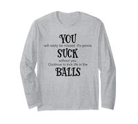 You Suck Balls Coworker Leaving Work Will Suck Without You Manga Larga