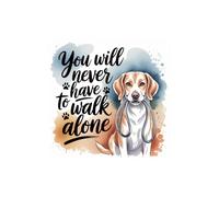 You Will Never Have to Walk Alone: Inspirational Dog Lover Journal for Comfort, Healing, and Emotional Support: A Heartwarming Notebook for Dog ... Support, and Mental Wellness Reflection.