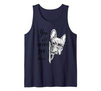 You Will Never Pee Alone French Bulldog Baño Camiseta sin Mangas