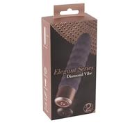 Vibrador lila elegante de diamante recargable