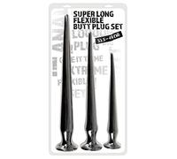 You2Toys - set de plug anal extra largo (3 piezas) - negro