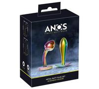You2Toys Plugs Anos Metal Butt Plug Set Rainb