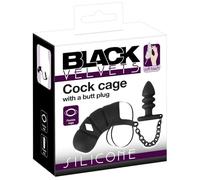 you2toys Plugs Black Velvets Cock cage with a