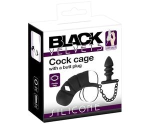 you2toys Plugs Black Velvets Cock cage with a