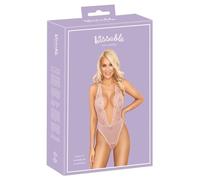 You2Toys Ropa interior erótica de cuero y látex para mujer Body rosa L/XL