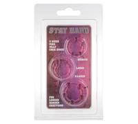 You2Toys Anillos para el pene Scala Stay Hard 3 uds Púrpura 30 ml