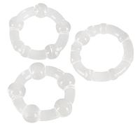 You2Toys Set "Get Hard" clea Anillo para el pene para hombres Transparente 3-4 cm