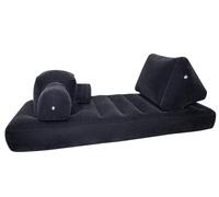 You2Toys Velvet Luxury Tumbona con máquina sexual en blanco y negro talla única