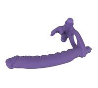 You2Toys Vibrador Strap On Los Analos placer doble, 1 Pieza