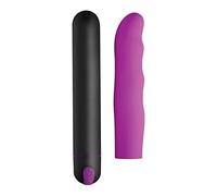 You2Toys XR Brands XL Bullet & Wavy Silicone Sleeve - Purple 300 g