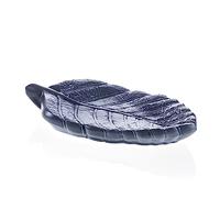 Youartme - Bandeja para joyas pequeña de hormigón, 230 x 125 x 37 mm, diseño de hojas, bandeja para joyas, plato para joyas, plato para anillos, cuenco decorativo para llaves, cuenco para joyas